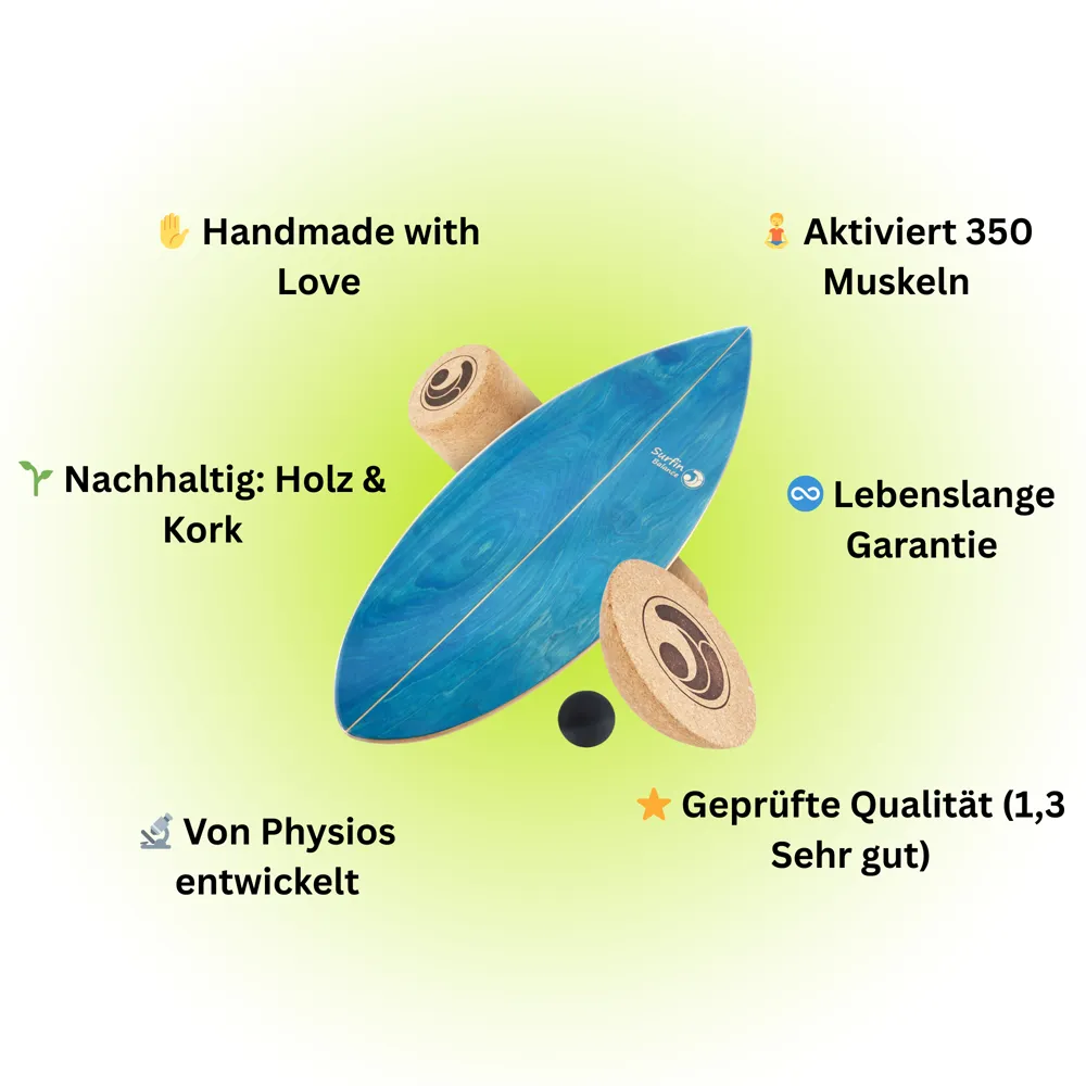 Handmade, Aktiviert 350 Muskeln, Nachhaltig, Lebenslange Garantie, Von Physios entwickelt, Geprüfte Qualität