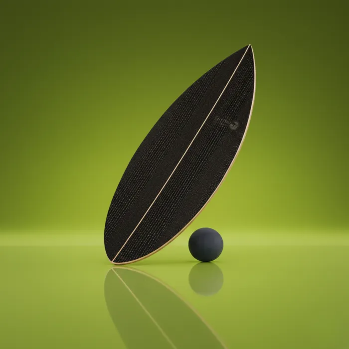Balance Board auf Balance Ball